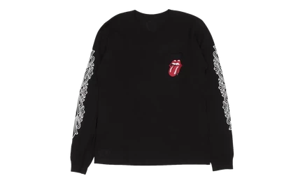 Мужской лонгслив Chrome Hearts Rolling Stones, черный