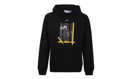 Мужское худи Off-White Caravaggio, черно-разноцветное