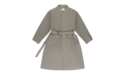 Пальто aime leon dore belted topcoat, серое