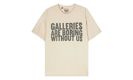 Мужская футболка Gallery Dept. Boring GD227, бело-черная