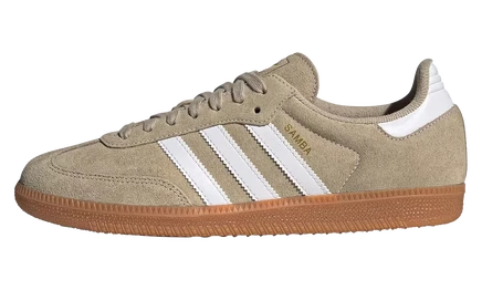 Женские кеды Adidas Samba OG, хаки-белые