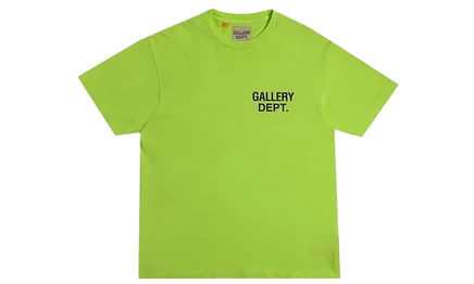 Футболка Gallery Dept. Souvenir, лаймово-зеленая/черная
