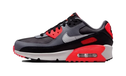Детские кроссовки Nike Air Max 90, черно-серо-красные
