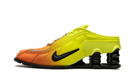 Женские кроссовки Nike Shox R4 Mule Martine Rose, сигнально-оранжевые