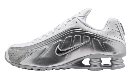 Мужские кроссовки Nike Shox R4 SE, серебристо-белые