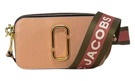 Унисекс сумка Marc Jacobs Snapshot на цепочке, розовая