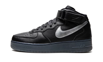 Кроссовки Nike Air Force 1 Mid, черно-серебристые