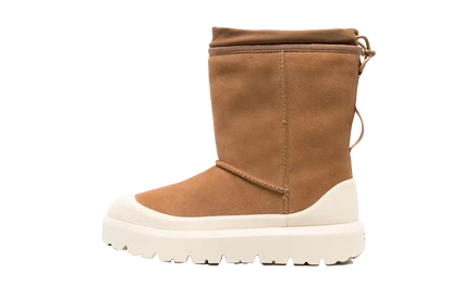 Женские ботинки UGG Classic Short Hybrid, каштановые