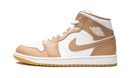 Кроссовки Jordan AJ1 Mid, песочно-коричневые