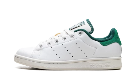 Кроссовки Adidas Stan Smith, White Green Suede Heel