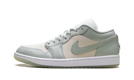 Женские кроссовки jordan 1 low, seafoam/sail