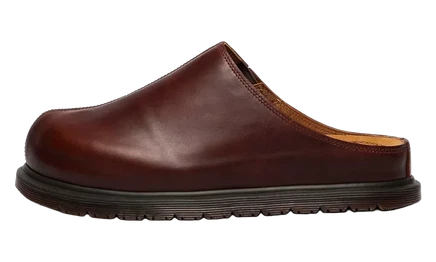Мужские кожаные мюли Dr Martens San, карамельные
