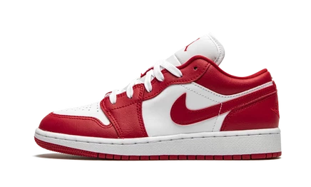 Детские кроссовки Jordan Air Jordan 1 Low GS, красно-белые