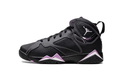 Детские кроссовки Jordan 7 Barely Grape, черно-сиреневые