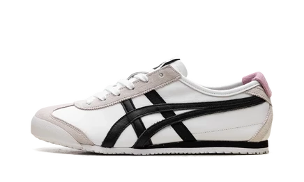 Кроссовки Onitsuka Tiger Mexico 66, бело-черно-розовые