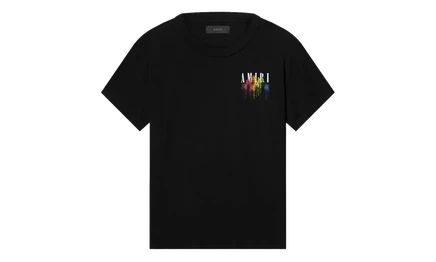 Мужская футболка Amiri MA Drip Logo, черная/разноцветная