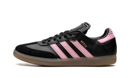 Кроссовки Adidas Samba Messi Indoor, черно-золотые
