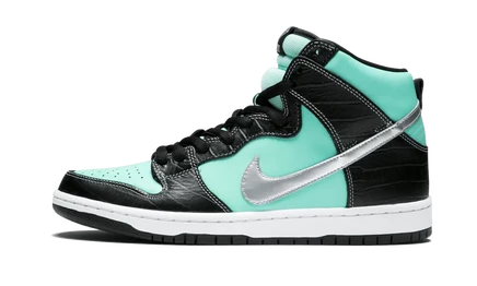 Кеды Nike SB Dunk High PRM «Diamond Supply Co. - Tiffany», бирюзовые