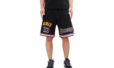 Шорты Pro Standard LA Lakers LeBron James, черные