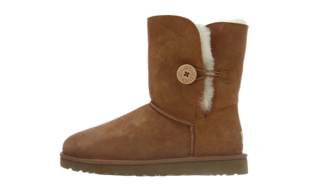 Женские угги UGG Bailey Button, каштановые