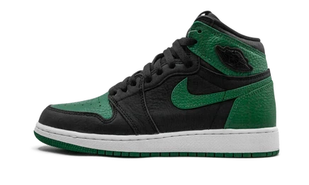 Детские кроссовки Jordan Air Jordan 1 High Retro, зелено-черные