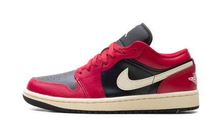 Женские кроссовки Jordan 1 Low, розово-белые