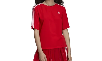 Футболка Adidas 3-Stripes, красная