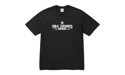 Футболка Supreme Y's by Yohji Yamamoto Star Tee FW25, черная