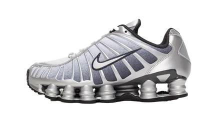 Кроссовки Nike Shox TL, серебристые
