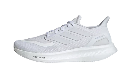 Кроссовки Adidas PureBoost 5, белые с отражателями
