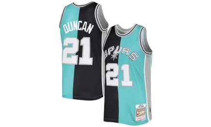 Джерси Mitchell & Ness Split Swingman Tim Duncan Spurs
