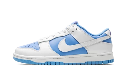 Женские кроссовки Nike Dunk Low, бело-голубые