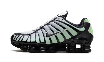 Кроссовки Nike Shox TL, зелено-черные