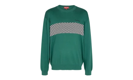 Свитер Supreme с клетчатыми панелями SS 18