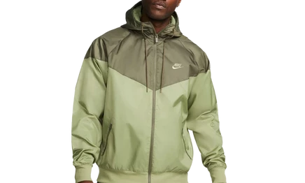 Куртка Nike Windrunner с капюшоном, зеленая