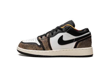 Детские кроссовки Jordan 1 Low SE DQ8421 001, желтые