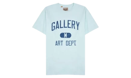 Футболка Gallery Dept. Art Dept, нежно-голубая