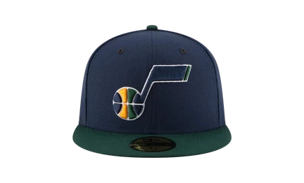 Кепка New Era 59FIFTY Юта Джаз, синяя/зеленая