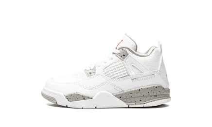 Детские кроссовки jordan air jordan 4 ps white oreo, белые