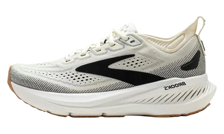 Женские кроссовки Brooks Glycerin 23 для бега с амортизацией DNA LOFT v3, бело-черно-бежевые