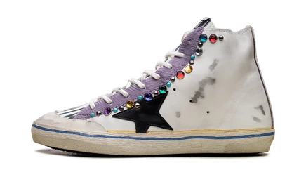 Кеды Golden Goose Francy Penstar, черные с заклепками