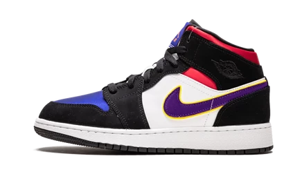 Кеды для мальчиков Jordan Air Jordan 1 Mid GS BQ6931-005 «Laker Top 3»