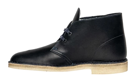Мужские кожаные ботинки Clarks Desert Boot 62400, темно-синие
