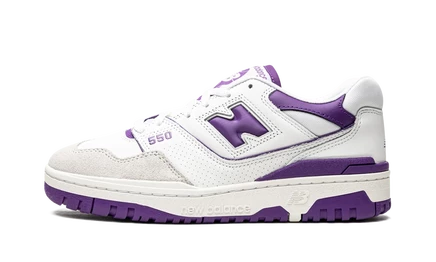 Кроссовки New Balance 550, бело-фиолетовые