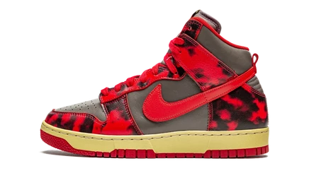 Кроссовки Nike Dunk High 1985 SP Acid Wash, красные