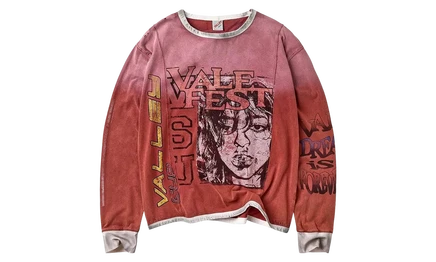Мужской лонгслив Vale Hot Mess VAL455, красный