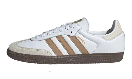 Кроссовки Adidas Samba OG, белый/коричневый