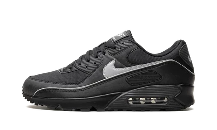 Мужские кроссовки Nike Air Max 90 Premium HV4517-002 светоотражающие, черные