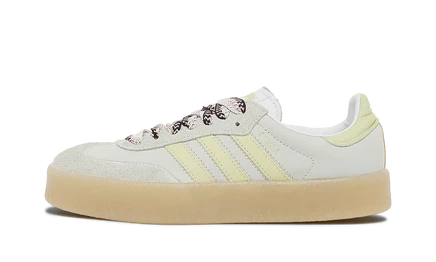Женские кроссовки Adidas Sambae, белые/серые/пудрово-желтые