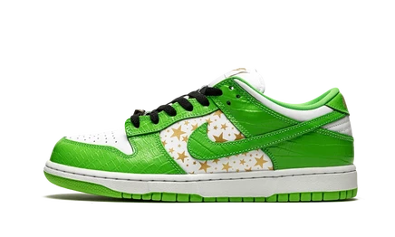 Кеды Nike SB Dunk Low Supreme Stars, зеленые